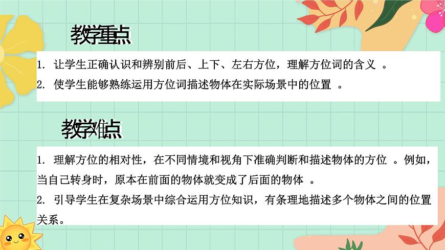 西师大版一年级上册数学综合实践2《活动一：认识前后、上下、左右》课件pptx第3页