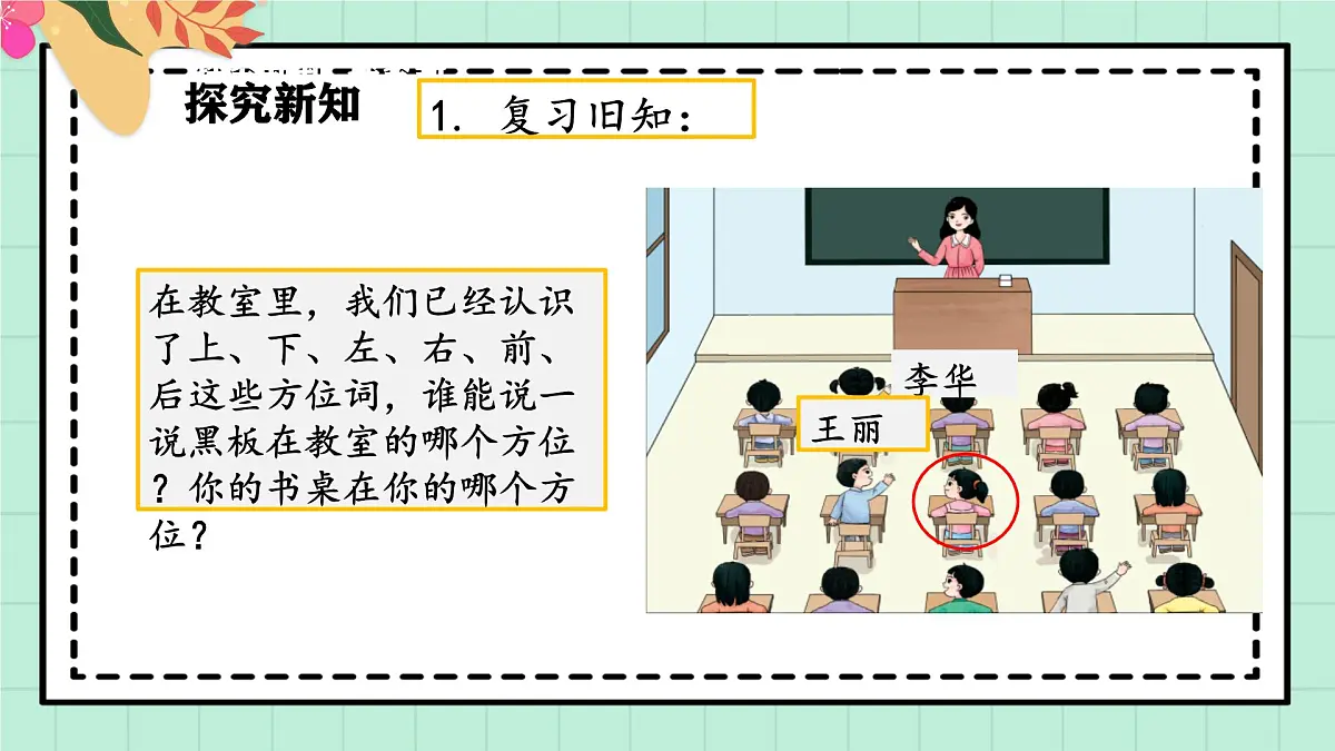 西师大版一年级上册数学综合实践4《活动三：介绍校园中的人和物》课件pptx第6页