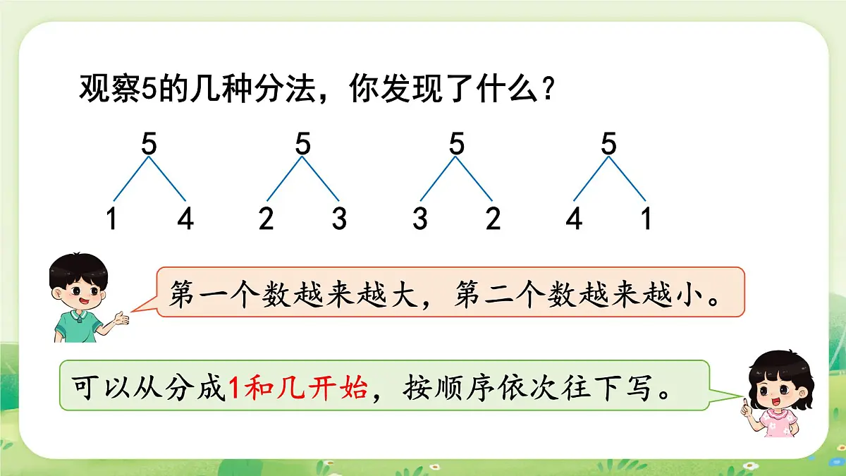 人教版（2024）一年级数学上册数学游戏第一单元5以内数的认识和加、减法1第4课时 分与合课件第8页