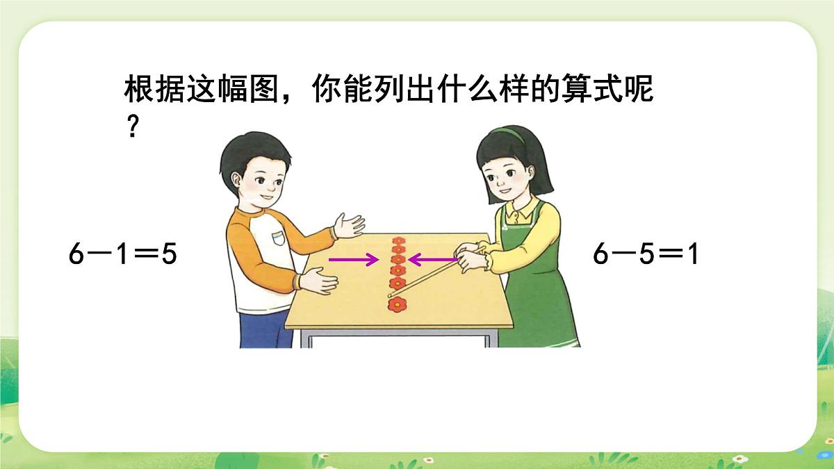 人教版（2024）一年级数学上册第二单元6~10的认识和加、减法2第1课时  6和7的加、减法课件第6页