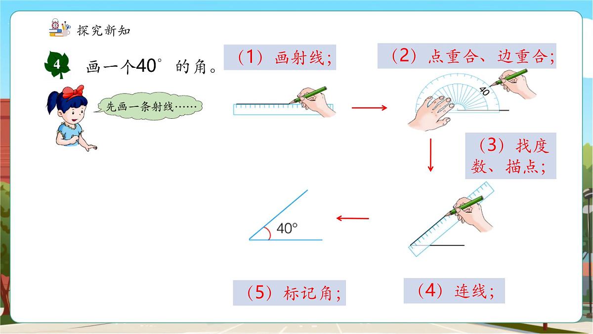 第5课时 角的画法第6页
