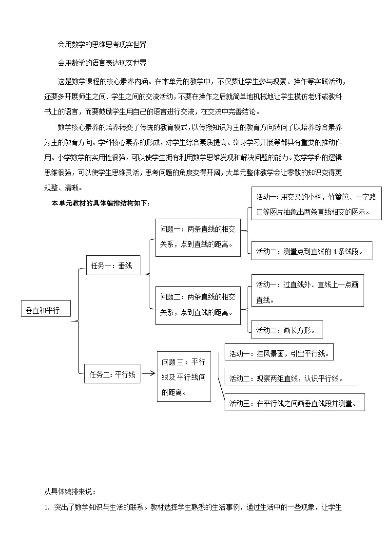 《垂直和平行》大单元整体设计第2页