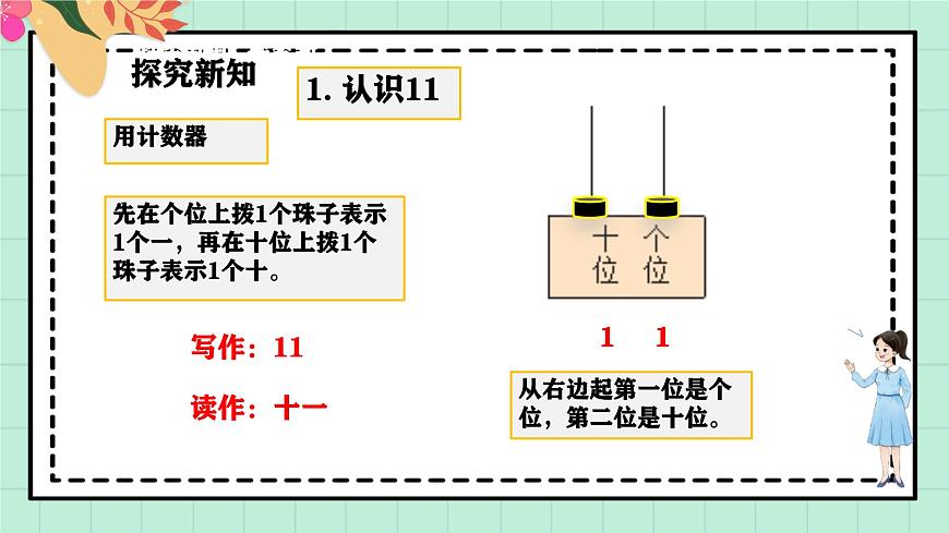西师大版一年级上册数学第四单元（认识10~20）5《认识11-20》课件第7页