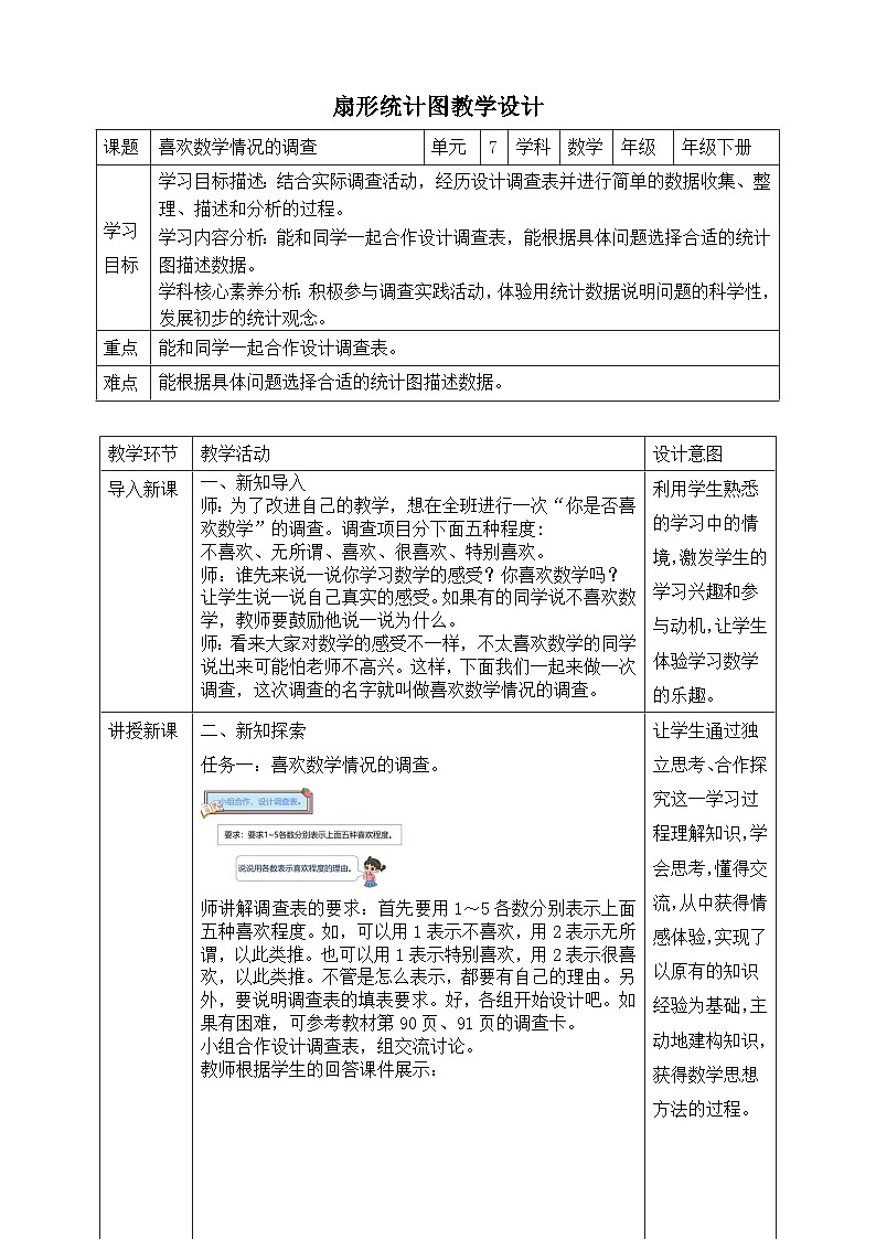 喜欢数学情况的调查第1页
