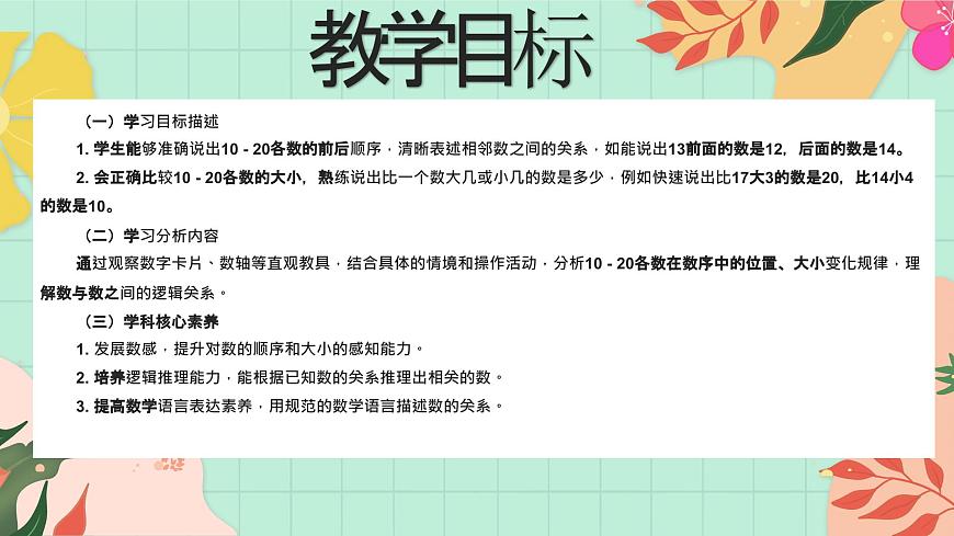 西师大版一年级上册数学第四单元（认识10~20）7《 说一说》课件第2页