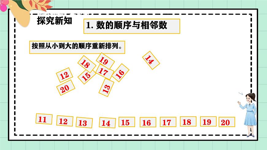 西师大版一年级上册数学第四单元（认识10~20）7《 说一说》课件第5页