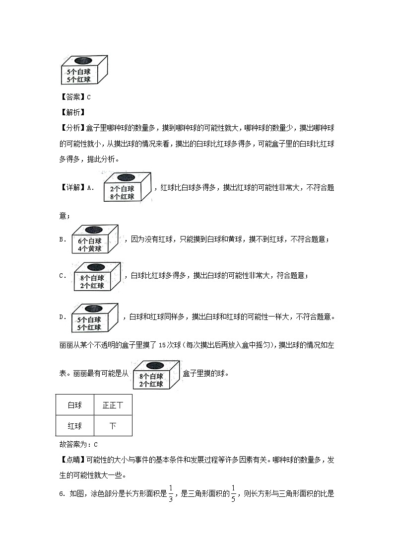 2022-2023年山东省滨州市阳信县六年级上册期末数学试卷及答案(青岛版)第3页