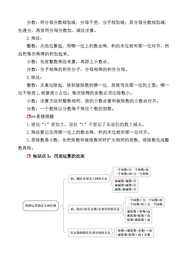 第1课时《数的运算—四则运算》-小升初数学第一轮总复习讲练专题讲义.docx第2页
