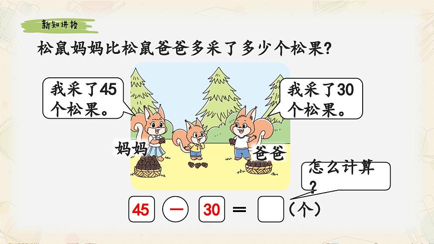 新北师大版小学数学一下 5-2《采松果》课件第7页