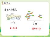 冀教版（2024）一年級(jí)數(shù)學(xué)上冊(cè)第四單元20以內(nèi)的加法第1課時(shí)  十幾加幾課件