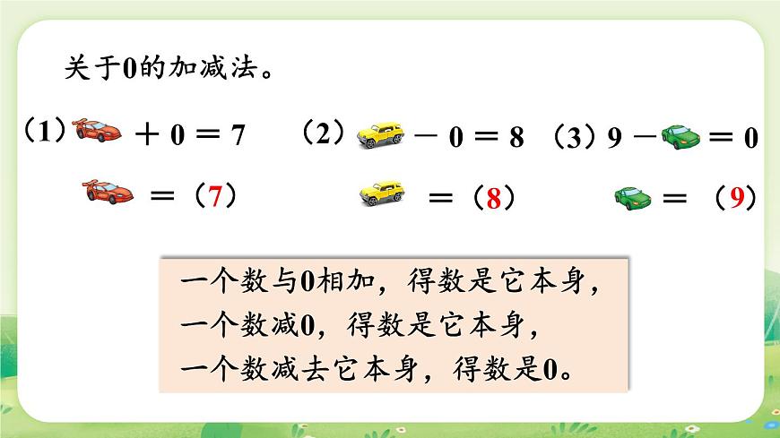 冀教版（2024）一年级数学上册第六单元期末复习第2课时  20以内数的加减课件第8页