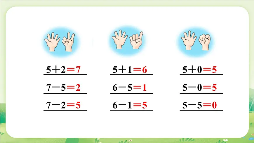 冀教版（2024）一年级数学上册第一单元熟悉的数与加减法4第4课时 10的加减（2）课件第5页