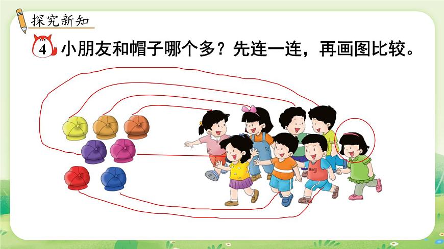 冀教版（2024）一年级数学上册第一单元熟悉的数与加减法1第5课时  画图比较课件第3页