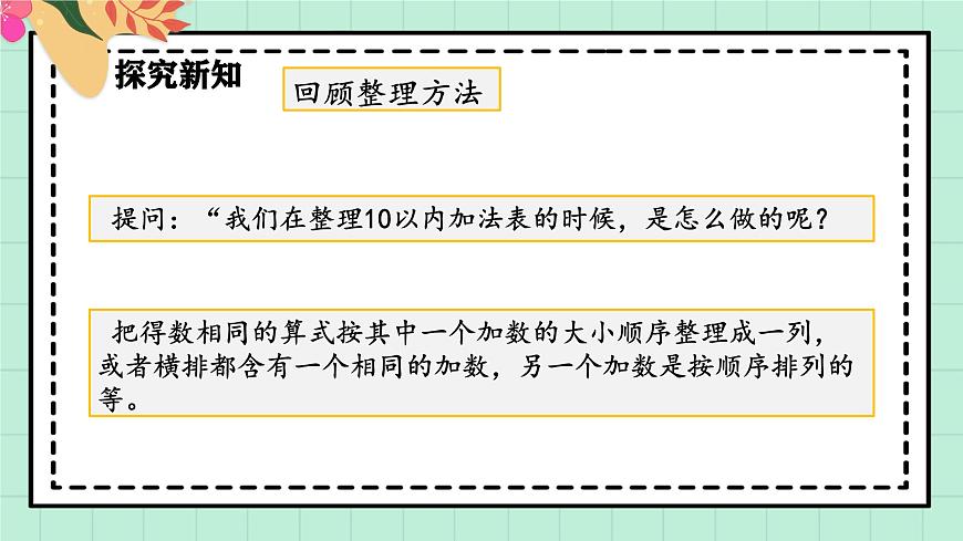 西师大版一年级上册数学第五单元（20以内的进位加法）4《进位加法-加法表》课件第5页