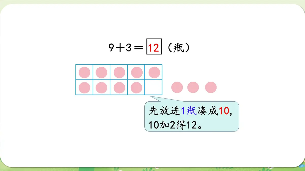 西师大版（2024）一年级数学上册第五单元20以内的进位加法第1课时 9加几课件第5页