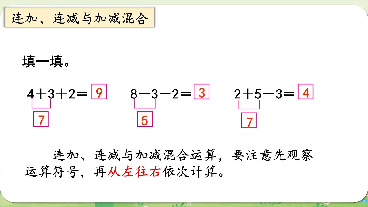 西师大版（2024）一年级数学上册第二单元0～9的加减法第9课时 整理与复习课件第4页