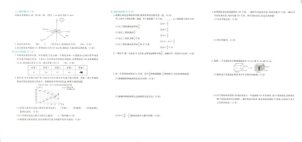 浙江省丽水市龙泉市2023-2024学年五年级下学期期末数学试题第2页