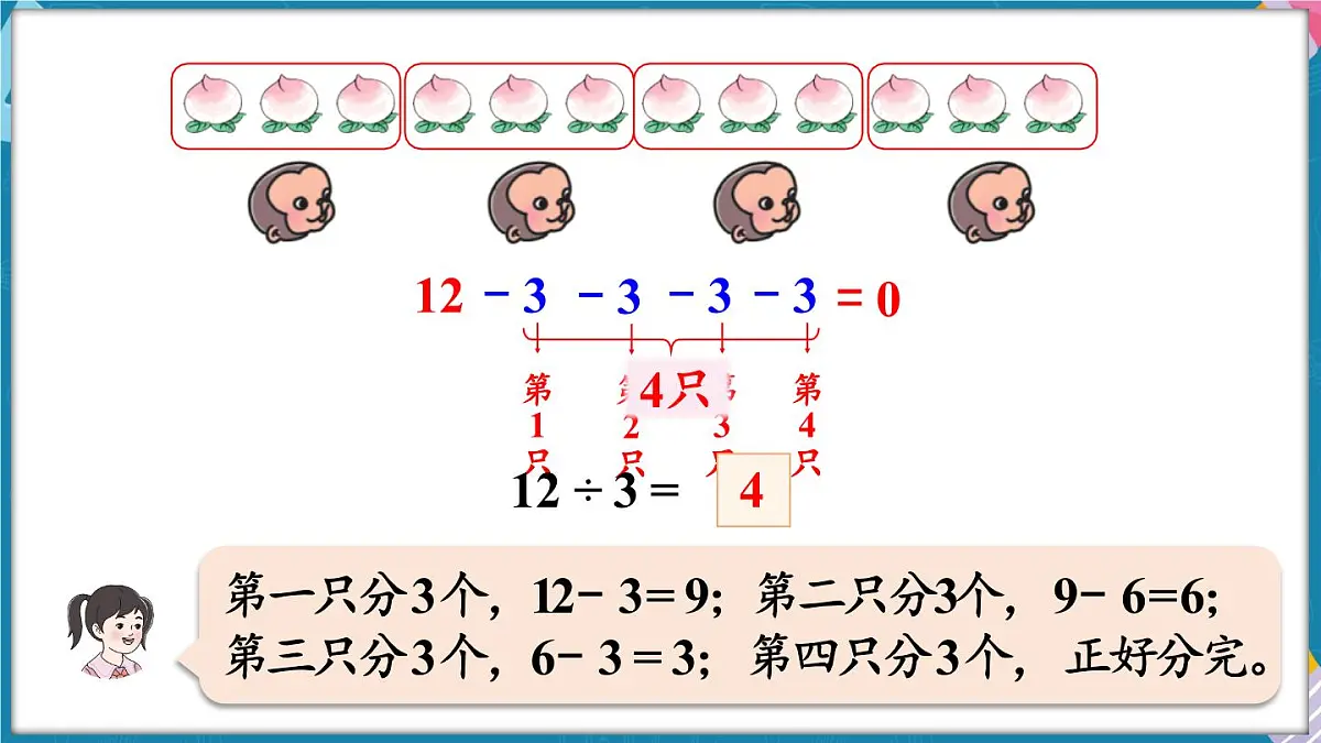 人教版（2024）数学二年级上册 3.5 用2~6的乘法口诀求商(一)（课件）第6页