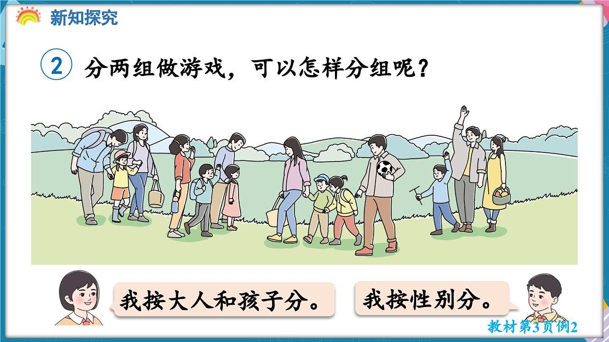 人教版（2024）数学二年级上册 1.2 按不同的标准分类整理（课件）第5页