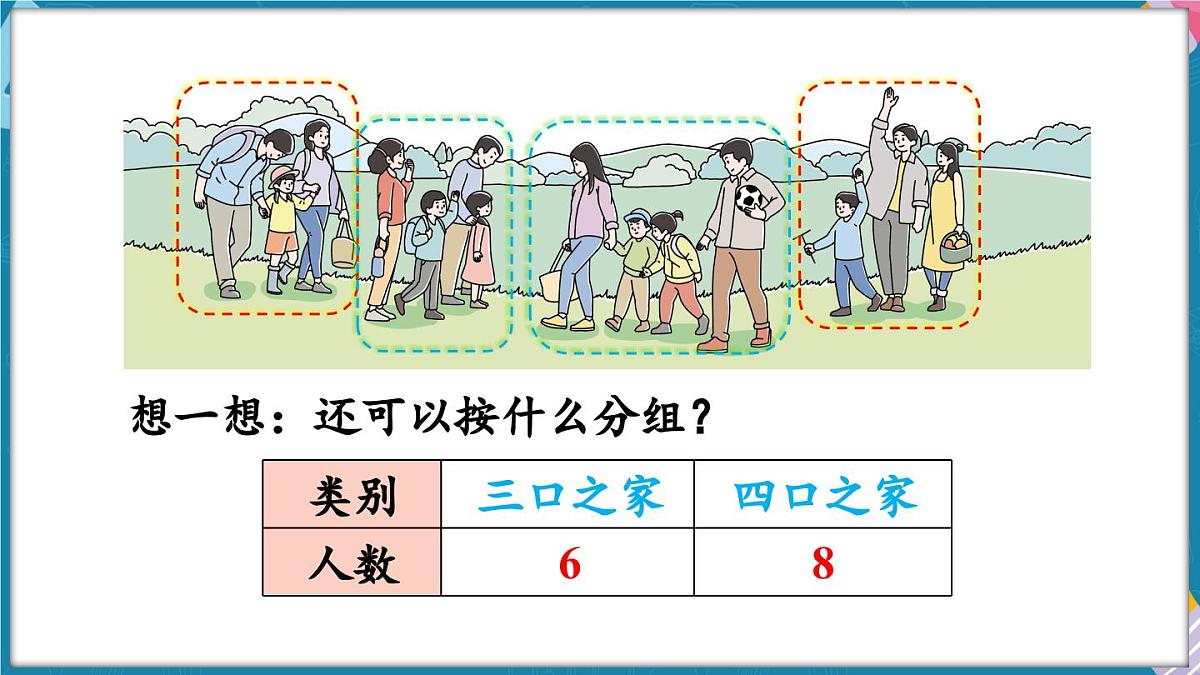 人教版（2024）数学二年级上册 1.2 按不同的标准分类整理（课件）第8页