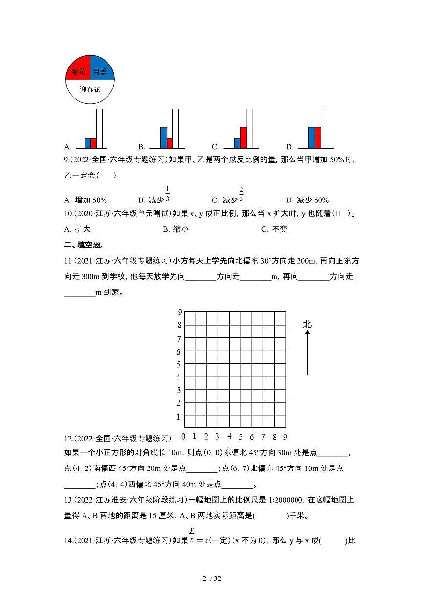 2023_2024学年 [小升初]数学[苏教版]初一分班考易错题提升卷[有解析]第2页