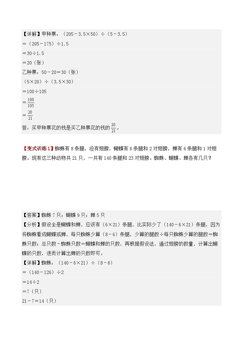 应用题专项突破09：鸡兔同笼问题（解析版）-2025年小升初数学应用题专项突破（通用版）第2页