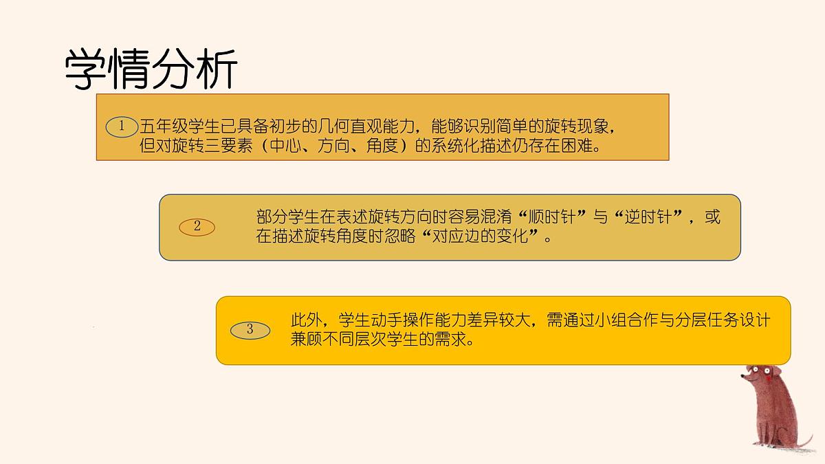西师大版小学数学五年级上册第二单元第4课时《图形的旋转（2）》说课课件第5页