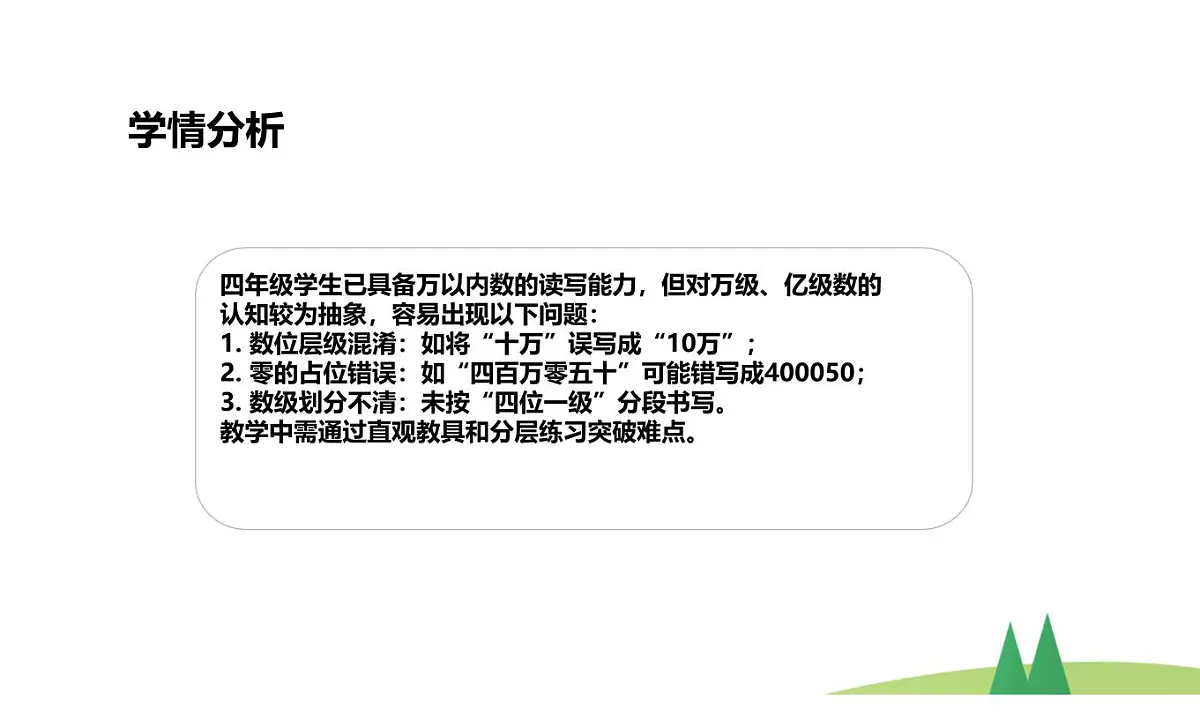 西师大版小学数学四年级上册第一单元第三课时《万以上数的写法》说课课件第4页