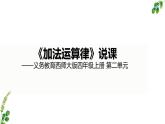 西師大版小學數(shù)學四年級上冊第二單元第二課時《加法運算律》說課課件