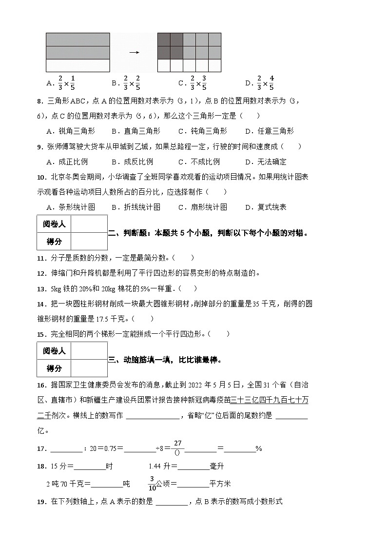 永州市2025年华阳学校六年级下册数学小升初模拟试卷（二）附解析第2页