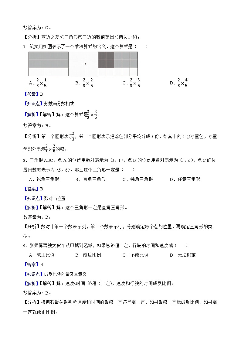 永州君诚学校2025年小升初数学模拟试卷（二）(教师版)第3页