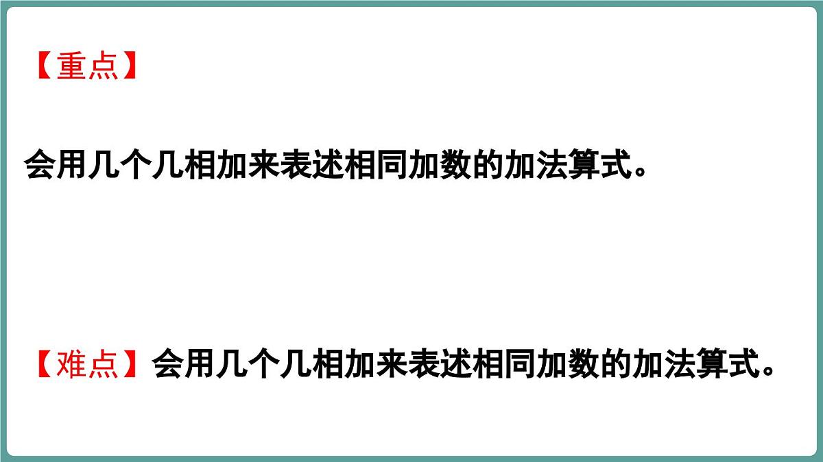 苏教版（2024）数学二年级上册 1.1 认识乘法 第1课时 认识“几个几”相加（课件）第3页