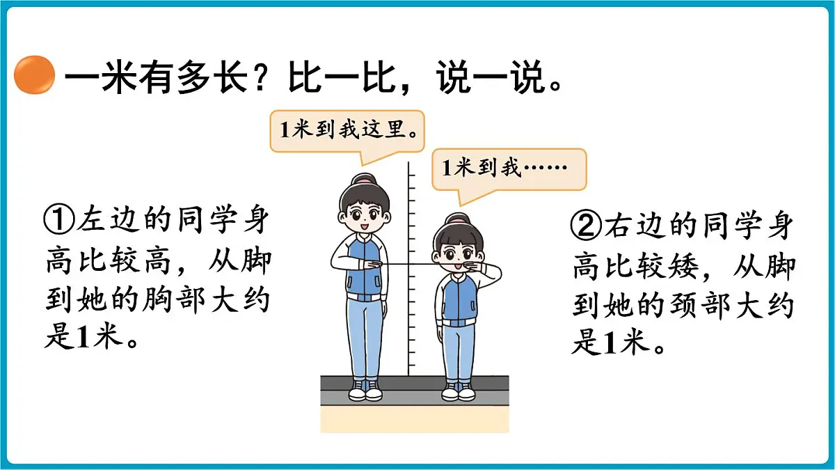 北师大版（2024）二年级数学上册 2.3 1米有多长（课件）第7页