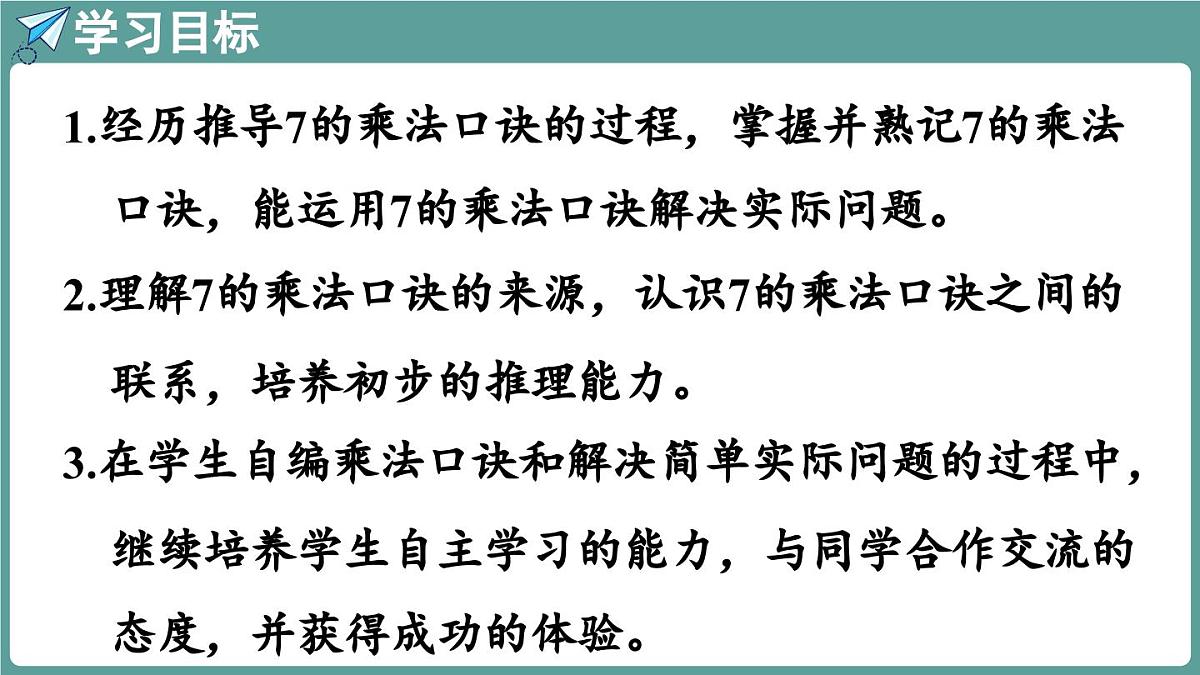苏教版（2024）数学二年级上册 3.1 7的乘法口诀求商 第1课时（课件）第2页