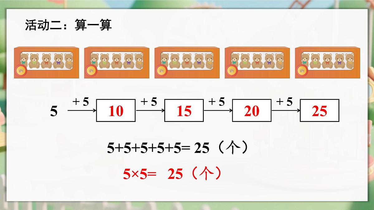 2.2.1 5的乘法口诀（课件）2025-2026学年人教版二年级数学上册第5页