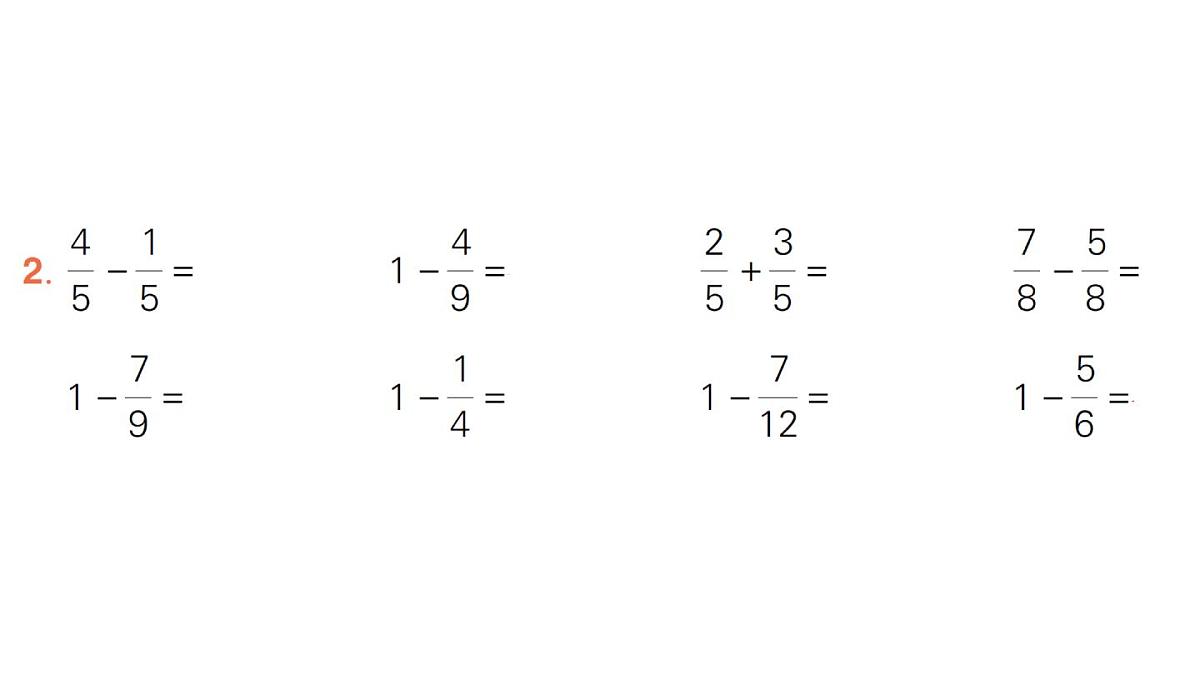 小学数学新人教版三年级上册第六单元2第二课时 分数的简单计算（2）作业课件（2025秋）第3页