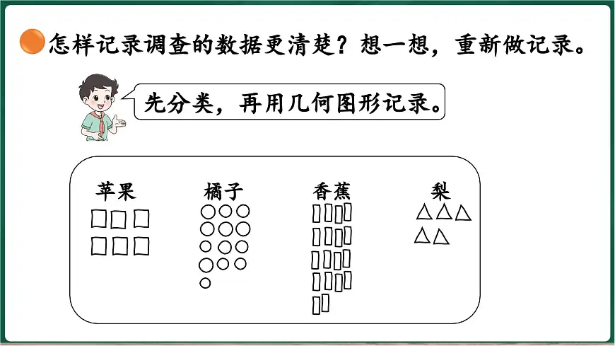 北师大版（2024）数学三年级上册 8.2 购买水果 记录调查数据（课件）第7页