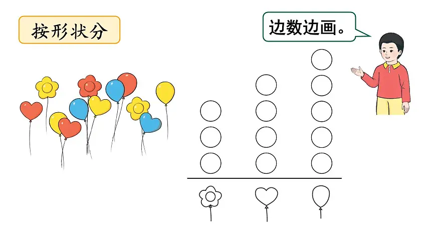小学数学新人教版二年级上册一 第1课时 分类与整理（1）教学课件（2025秋）第7页