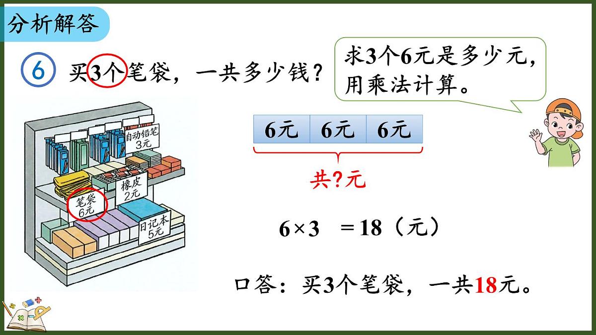 人教版（2024）数学二年级上册 2.2.8 解决问题（2）（课件）第5页