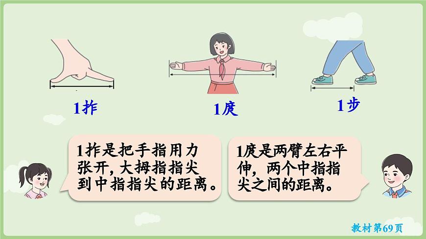 身体上的尺子第2课时  身体上的尺子（课件）2025-2026学年人教版二年级数学上册第6页