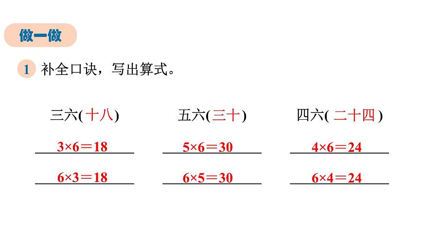 人教版（2024）二年级数学上册 2.2.4  6 的乘法口诀 （课件）第6页