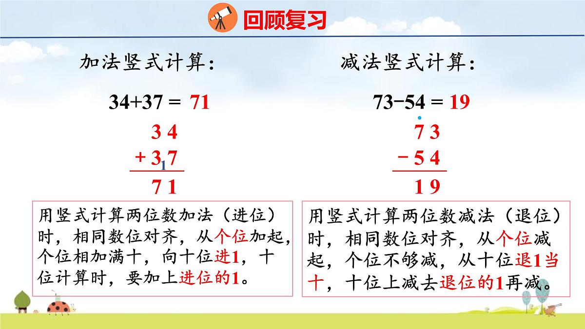 北师大版（2024）新教材二年级数学上册课件 总复习 1 数与代数(2)第4页