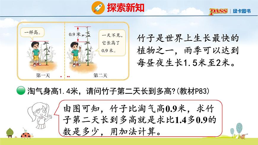 北师大版（2024）新教材三年级数学上册课件 7.5  竹子的生长第6页