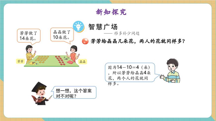 智慧广场--移多补少（教学课件）第6页