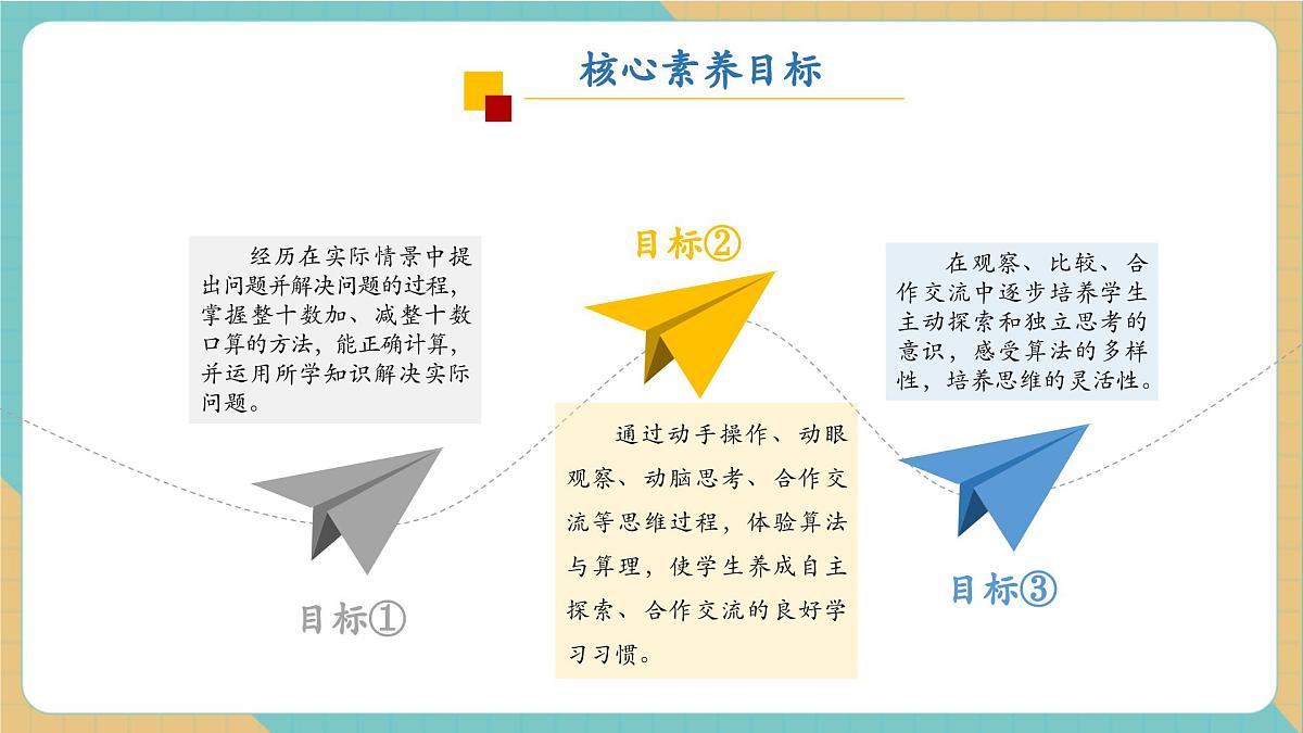 青岛版（五四制）一下1.3《整十数加减及一位数加减》（课件）第3页