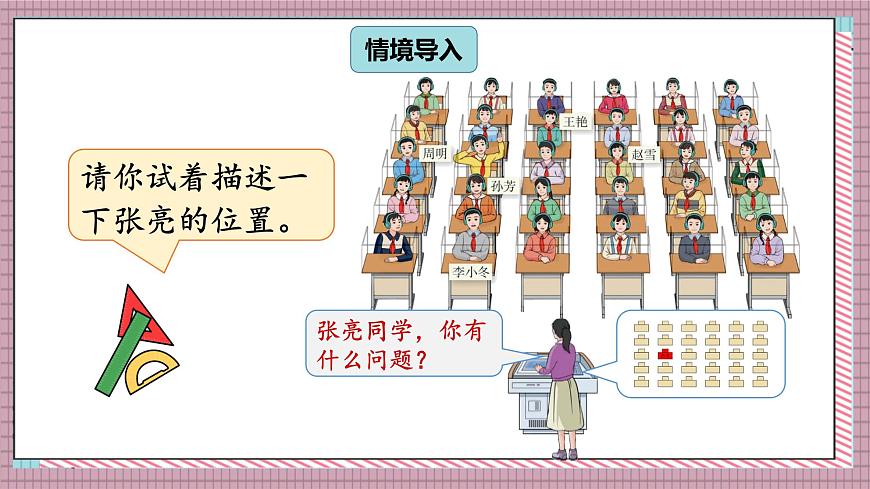 人教版数学五年级上册第二单元第一课时  位置（1） 课件第2页