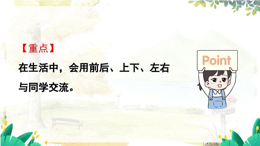 西师2004版数学一年级上册 综合与实践经 活动四  介绍生活中人和物的位置 PPT课件第3页