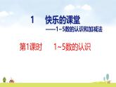 青島版（2024）一年級(jí)數(shù)學(xué)上冊(cè)課件 1 快樂的課堂 第1課時(shí) 1~5數(shù)的認(rèn)識(shí)