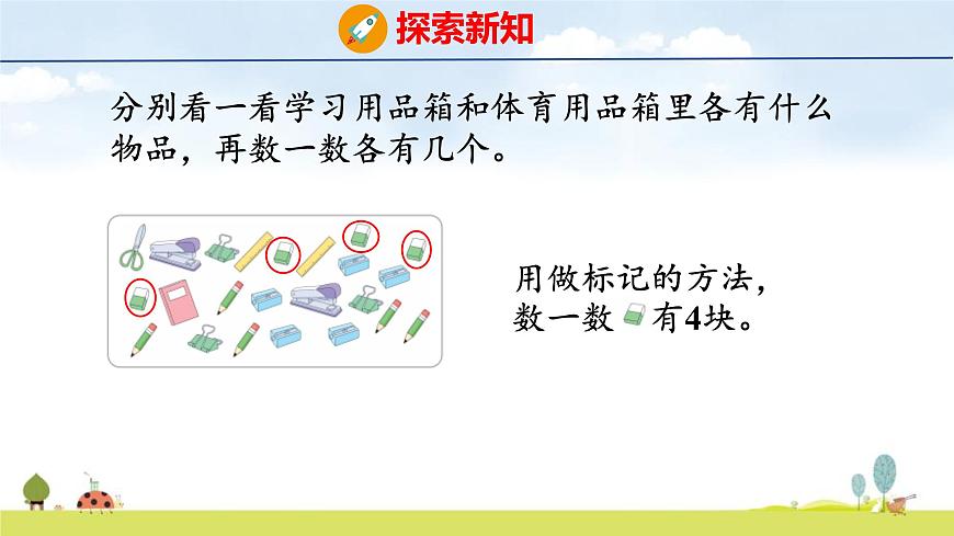 青岛版（2024）一年级数学上册课件 1 快乐的课堂 第1课时 1~5数的认识第4页