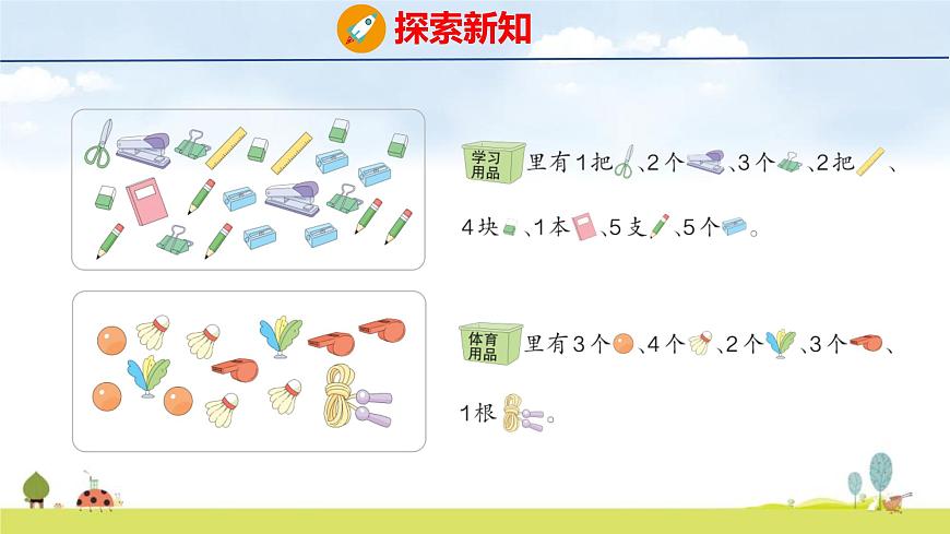 青岛版（2024）一年级数学上册课件 1 快乐的课堂 第1课时 1~5数的认识第5页